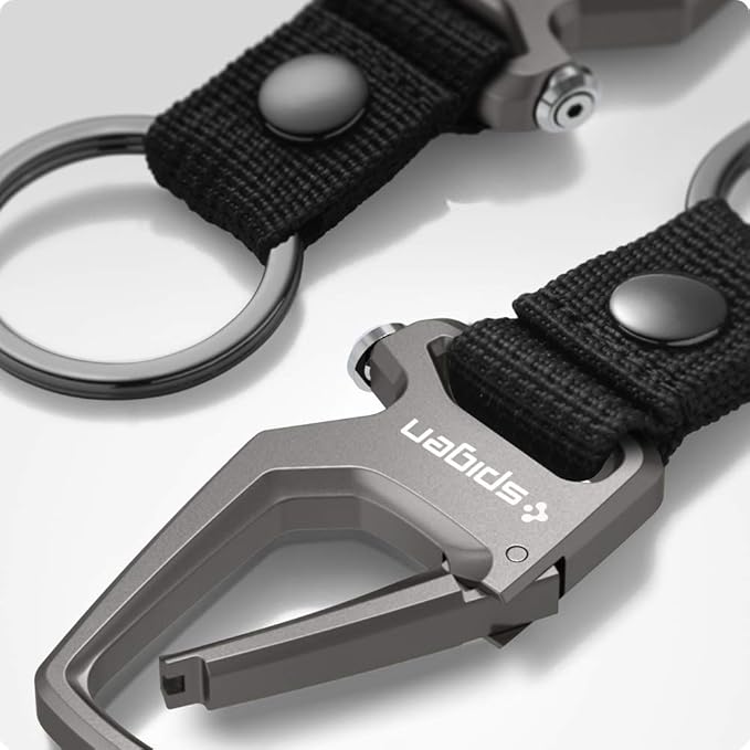 Spigen Life Carabiner Key Ring Clip, Car Keychain Clip, Bottle Opener Key Chain Ring for Men and Women