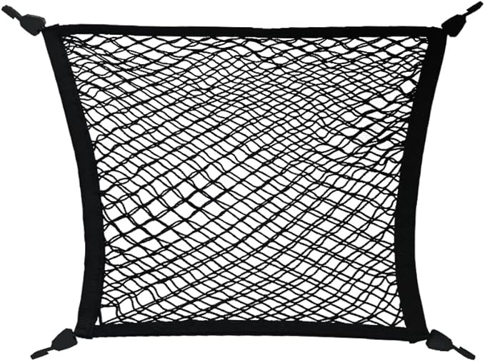 BestEvMod Envelope Style Front Trunk Cargo Net Compatible with 2026 2025 2022-2024 Ford F-150 Lightning Accessories Extra Strong Hook Stretchable Elastic Mesh (Flat Envelope Net)