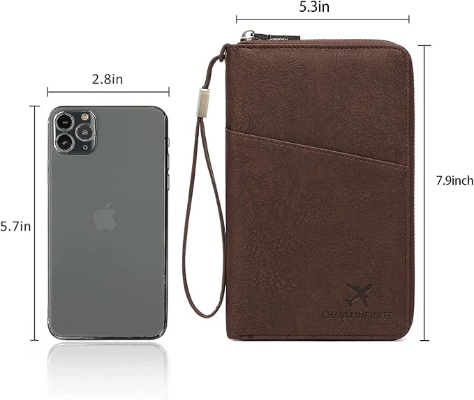 Family Passport Holder for Travel Women and Men RFID Passport Holder with Card Slots Holder Passport Case Passport cover Passport Wallet Travel Essentials and Accessories