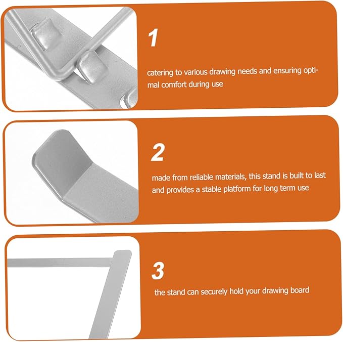 Drawing Tablet Stand Adjustable Angles Portable Copy Stand Bracket for Artists Designers Slip Design and