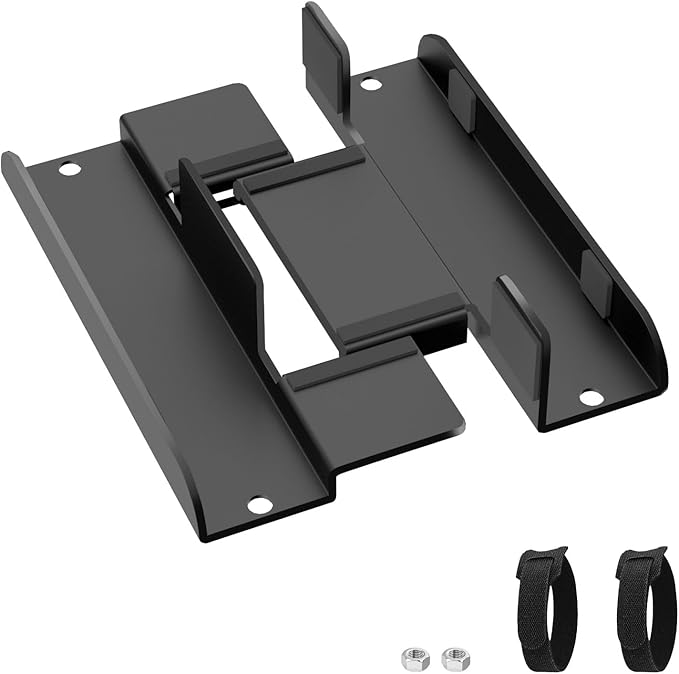 Universal Mini PC Desk Stand for Dell HP Lenovo Adjustable Vertical Desk Stand for Dell OptiPlex MFF 7050 7060 Lenovo ThinkCentre M910Q M700 HP EliteDesk 800 Mini PC Desk Mount Holder