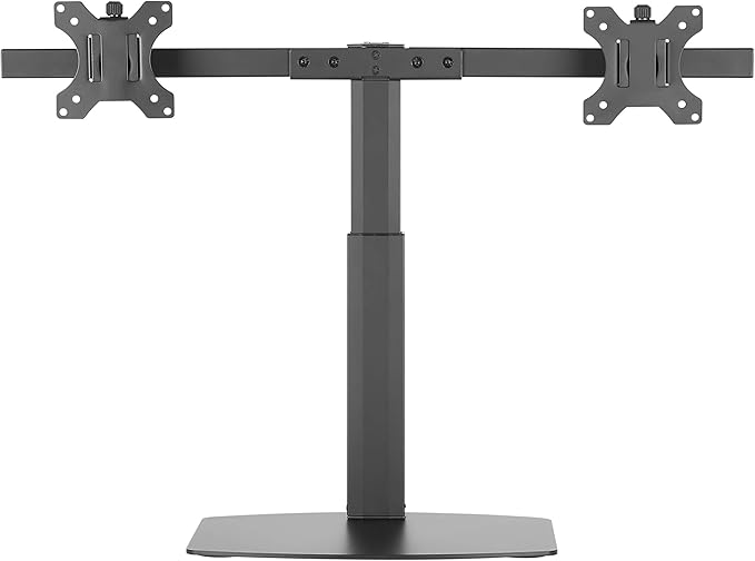 Amer Mounts | 17"-27" LED LCD Monitor Stand | 2EZH| Dual Monitor | 13.2lbs Capacity