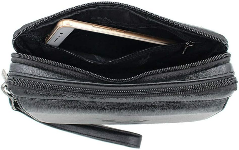 Hebetag Leather Clutch Purse Wallet for Men Organizer Holder Wrist Bag | Organizer, Holder