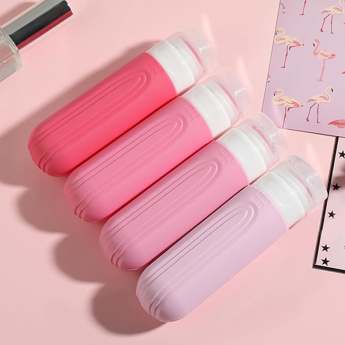 26 Pack Travel Size Toiletries, Tsa Approved Travel Containers for Toiletries, Leak Proof Silicone bottles and Shampoo Conditioner, Essential Toiletry Accessories.