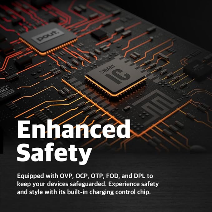 POUT H3 PRO Wireless Charging Mouse Pad ??Qi-Enabled Fast Charger with Anti-Slip Base & Smooth Surface for Phones and Earbuds ??Sleek Desk Accessory for Home & Office (Latte Cream)