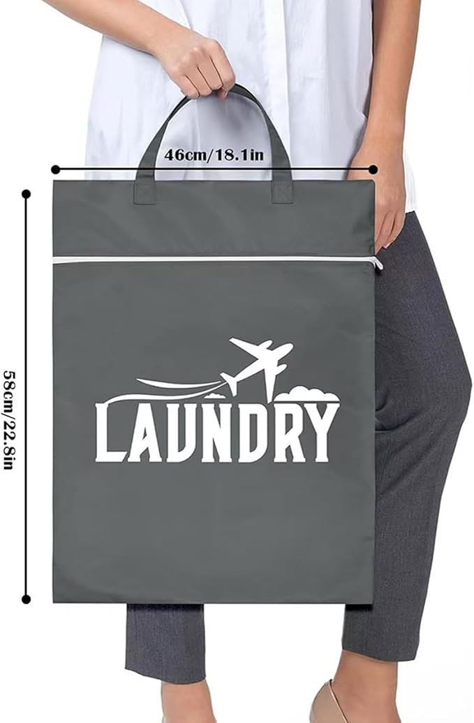 Waterproof Travel Wet Bag, Foldable Laundry Organizer, Portable Clothes Storage Bags with Sturdy Feature, Packing Organizer, Laundry Bag for Gym Swim Yoga Outdoor and College Use