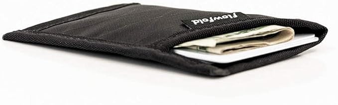 Flowfold RFID-Blocking Wallet Card Holder Wallet Recycled Material Minimalist Wallet - Durable Slim Front Pocket Wallets Made in USA