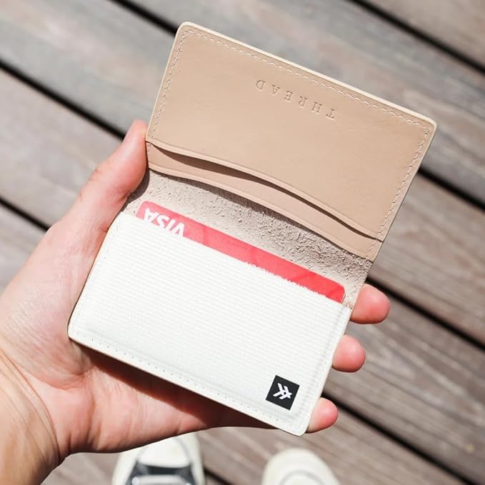 Thread Wallets RFID Blocking Slim Leather Bifold Wallet with Card Protection (Chocolate)