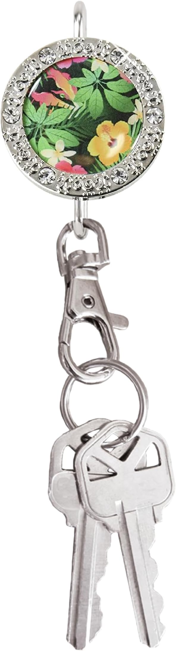 Women’s Bag Charm Key Finder, Car Keychain Hook, Cute Purse Organizer & Tote Bag Accessories, Gifts for Mom - Bling