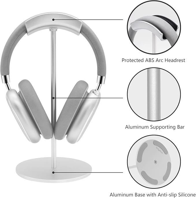 Srhythm Headphone Stand,Metal Headset Holder for Space-Saving and Display