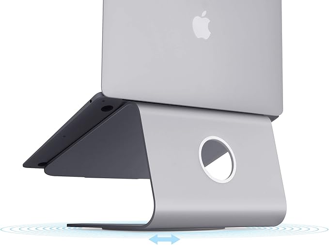 Rain Design mStand360 Laptop Stand with Swivel Base, Space Gray (10074)