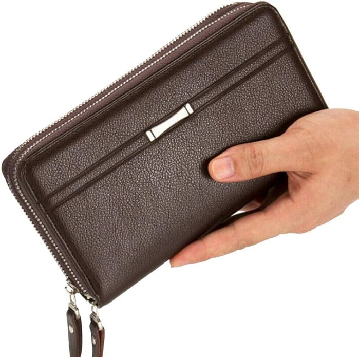 Hebetag Leather Clutch Purse Wallet for Men Organizer Holder Wrist Bag | Organizer, Holder