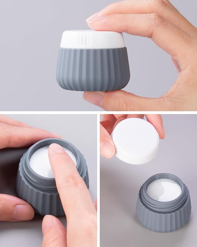 Mrsdry Travel Bottles for Toiletries 8 Pack, Tsa Approved Travel Size Toiletries 3 oz, Travel Containers for Toiletries, with Clear Bag, Leak Proof Silicone Squeezable Travel Essentials Creams Jars