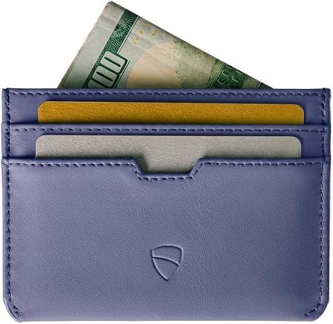 Vaultskin MOORGATE Slim Card Holder – Minimalist Leather Wallet with RFID Blocking, Front Pocket Credit Card Case for Men & Women