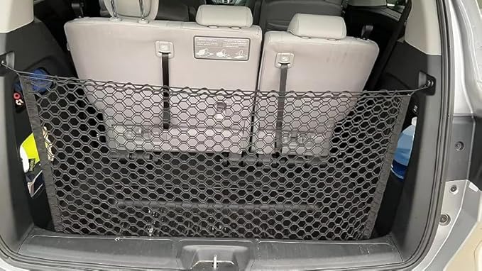 Trunk Organizer Cargo Net for Honda Odyssey 2018–2025 – Envelope Style Cargo Net for Van – Premium Mesh Elastic Car Trunk Organizer Vehicle Carrier Storage – Compatible with Odyssey