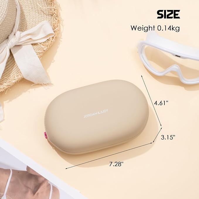 Travistar Silicone Travel Makeup Bag - Medium Toiletry Bag Portable Cosmetic Bag Waterproof Makeup Organizer Bag Small Make Up Pouch Womens Brush Holder Bag with Zipper Closure Purple