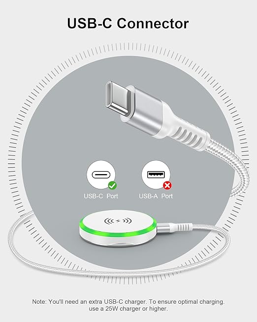 Pixelsnap MagSafe Wireless Charger Pad Stand– 15W Fast Charging Magnetic Pad for iPhone 17/16/15/14, Google Pixel 10/9a/9/9 Pro XL, Samsung Galaxy S25/S24, AirPods, Qi-Enabled Android Cordless Charger
