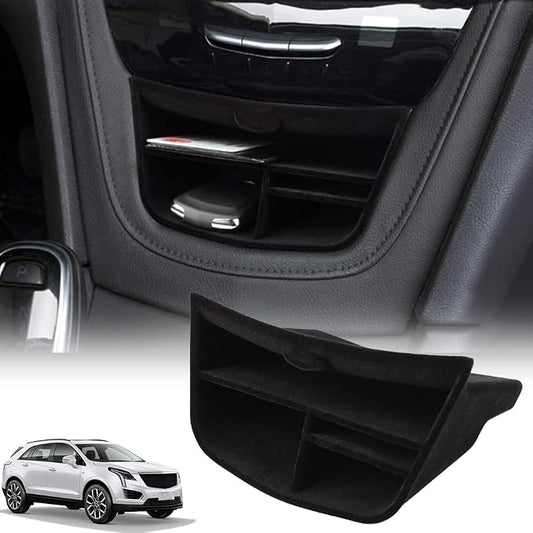 for Cadillac XT5 XT6 accessories Central Console Storage Box Compatible with 2023 2022 2021 2020 2019 2018 2017 2016/ 2023-2020 Insert Flocked Storage Organizer Interior Accessories
