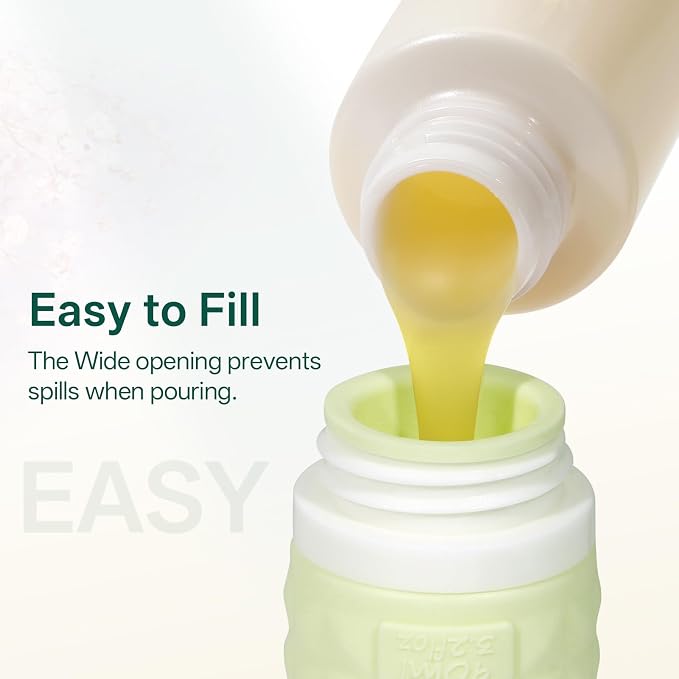 Travel Bottles for Toiletries, TSA Approved Travel Size Containers, Leak Proof Silicone Shampoo Bottles, Small Toiletry Containers with Clear Bag for Shampoo Conditioner Lotion