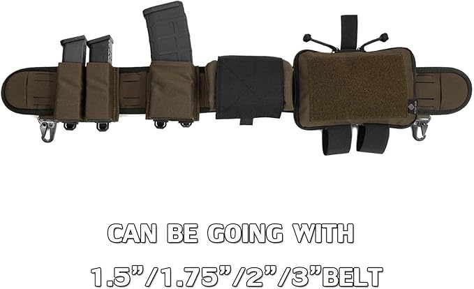 PETAC GEAR Tactical Medical Pouch Compact Admin Belt Pouch EMT First Aid Pouch IFAK Utility Pouch Trauma Kit Organizer Tourniquet Holder