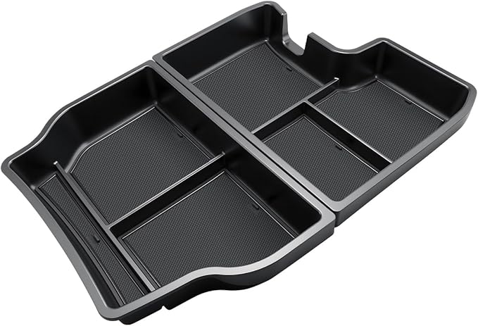 CDEFG 2Pcs Center Console Organizer Lower Tray for Toyota Sienna 2021-2025 2026 Accessories, Lower Center Console Tray Sienna Interior Storage Box