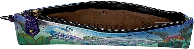 Anna by Anuschka Women's Hand Painted Genuine Leather Organizer Wallet | Hand Painted