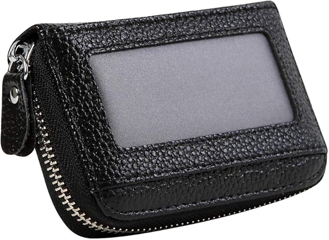 Women's RFID Blocking 12 Slots Credit Card Holder Leather Accordion Wallet