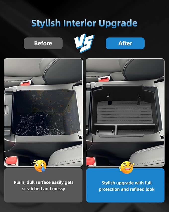 Center Console Organizer for 2026 Subaru Outback(Premium, Limited, Touring, Wilderness, Limited XT, Touring XT), Armrest Storage Box Insert Divider Tray, 2026 Outback Interior Accessories