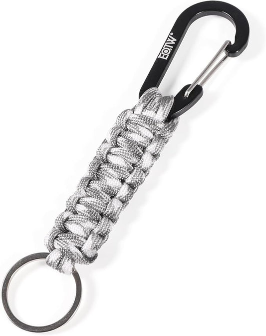 EOTW Carabiner Keychain,Paracord Keychain Small Aluminum Clip D Ring for Camping, Hiking, Fishing, Or As A Key Organizer