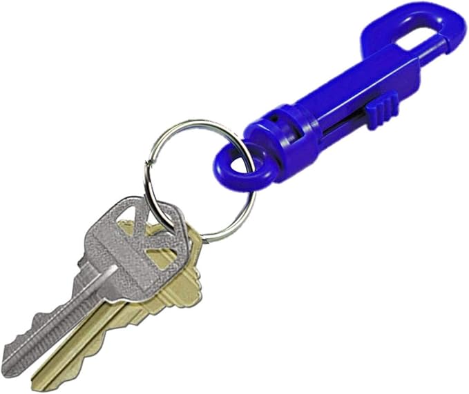 Plastic Key Clip,Plastic,Blue,PK25