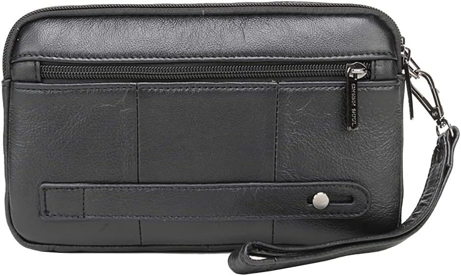 Hebetag Leather Clutch Purse Wallet for Men Organizer Holder Wrist Bag | Organizer, Holder