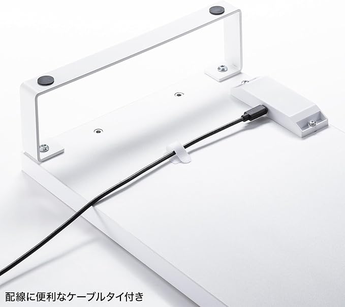 Sanwa Supply MR-LC215W Monitor Stand with USB Hub (White)