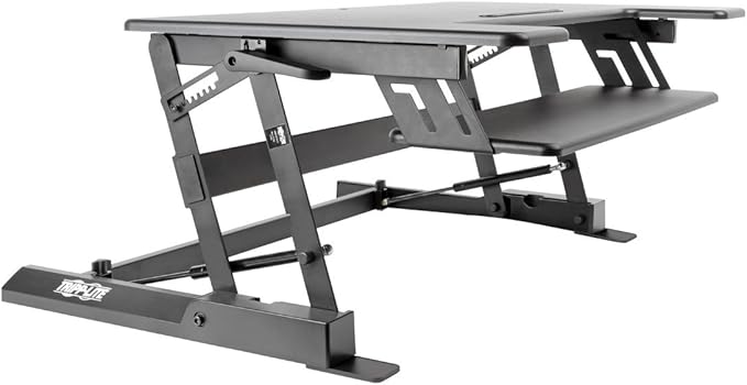 Tripp Lite WorkWise Height-Adjustable Sit-Stand Desktop Workstation, 36 x 22 in. Monitor Platform (WWSSD3622)