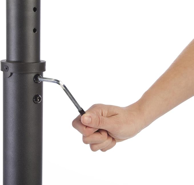Floor Stand for Flat-Screen Monitor, Black Metal Bracket with Weighted Base, Rolling Wheels, LCD TV Rack for 27 to 60 Inch Screens ??Perfect for Lobbies!