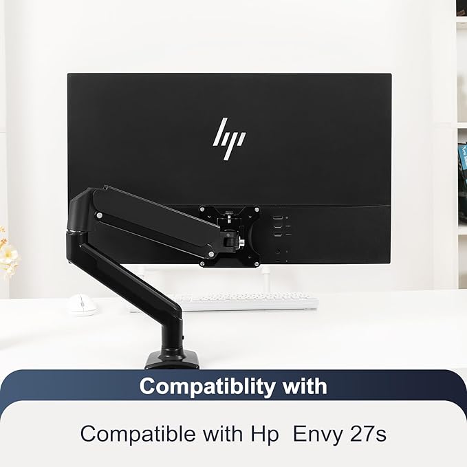 Monitor Arm/Mount VESA Bracket Adapter Compatible with hp Envy 27s VESA 100 * 100mm 75 * 75mm black