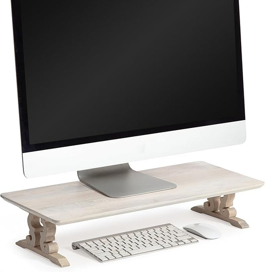 Anji Mountain Monitor Stand - Desktop Organizer & Laptop Riser, Ergonomic Monitor Riser, Space-Saving Monitor Stand for Desk, Durable Construction, Easy Assembly, Ideal for Home & Office