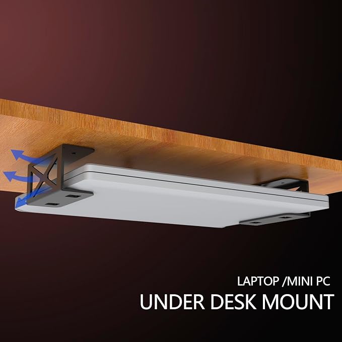 Under Desk Laptop/Mini PC Storage Mount,CPU Holder,Compatible with Dell OptiPlex,Mac Book,Mac mini and More.