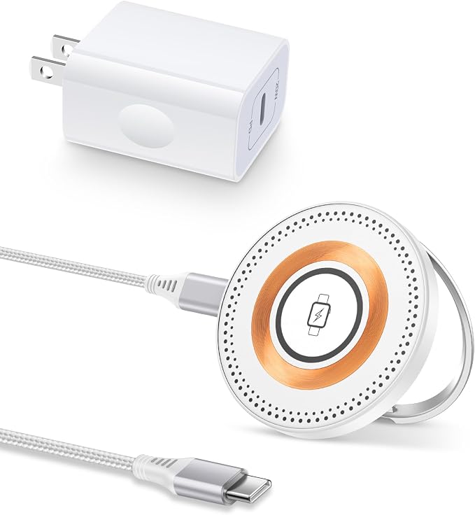 Magsafe Charger for iPhone 17, Magnetic Wireless Charger Fast Charging Pad | iPhone 17 Pro Max, 17Pro Air 16Pro Max 16 15 14, Apple Watch Airpods, Mag safe Charging Station with Stand & USB-C Block