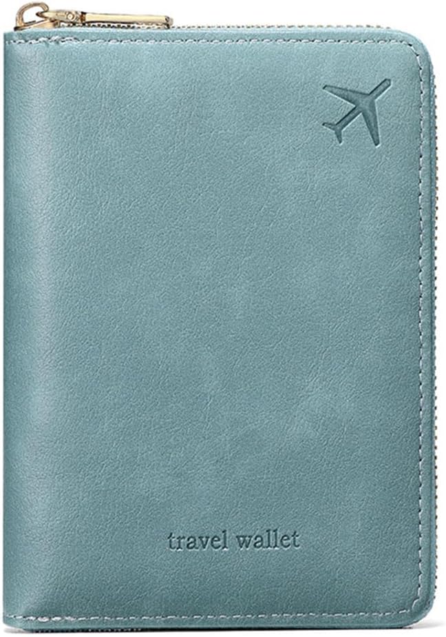 Passport Holder for Travel Women and Men RFID Passport Holder with Zipper Passport Case Passport cover Passport Wallet Travel Essentials and Accessories