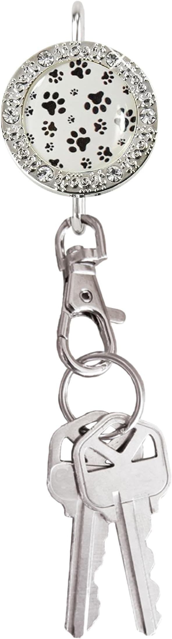 Women’s Bag Charm Key Finder, Car Keychain Hook, Cute Purse Organizer & Tote Bag Accessories, Gifts for Mom - Bling