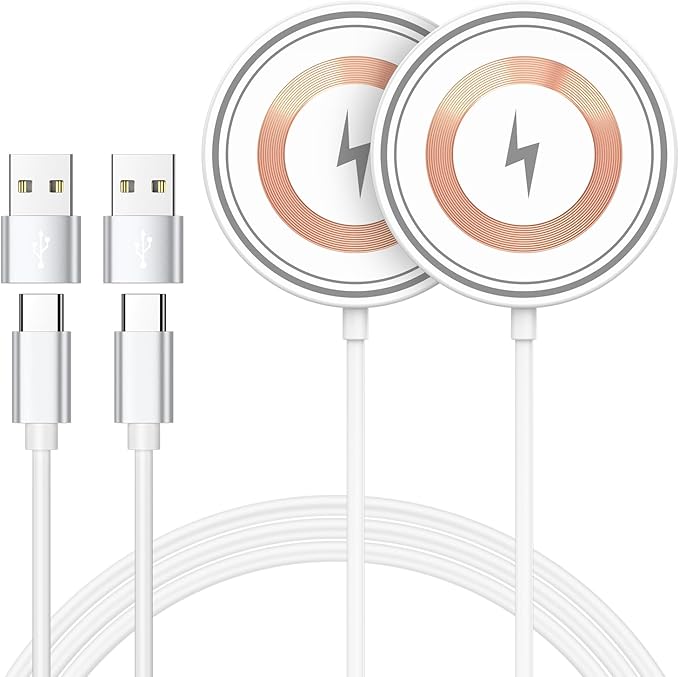Wireless Charger for Samsung Fast Charging Pad Magnetic Wireless Charger for Samsung Galaxy S26 Ultra S26+ S25 Ultra S24FE,15W Magsafe Charger USB-C/A for iPhone 17 Pro Max 17 Air 16 Plus 16e 15 14 13