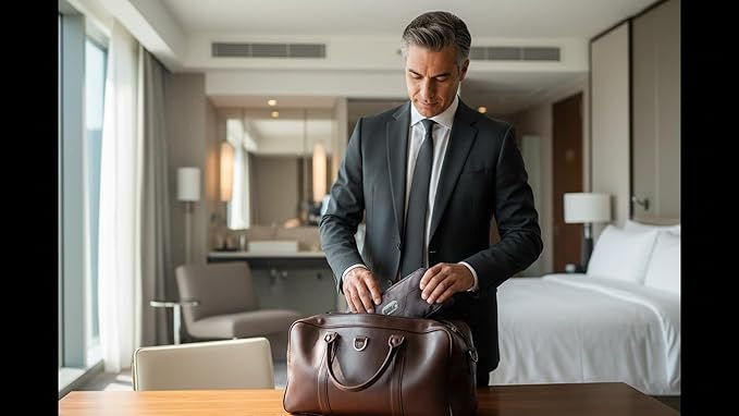 GOX Small Travel Toiletry Bag, Dopp Kit Case For Men, Multifunction Cosmetics Organizer Pouch (Grey)