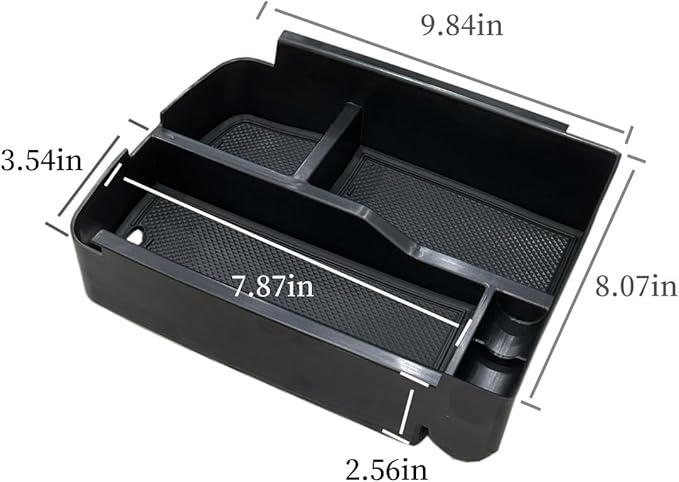 Vesul Compatible with Kia Telluride 2026-2020 Center Console Armrest Storage Tray Box ABS Insert Organizer Glove Console Separation Glove Pallet Phone Holder Full Cover