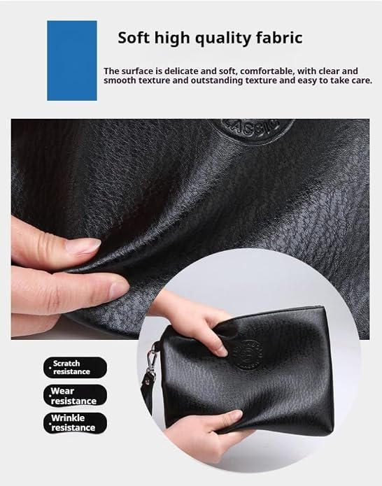 Mens Clutch Bag Man Purse Handbag 9.5-11 inches Large Hand Bag Big Clutch Wallet