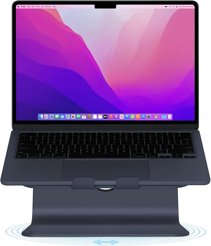 Rain Design mStand360 Laptop Stand with Swivel Base, Midnight (10091)