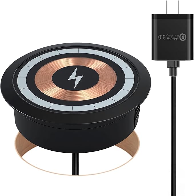 15W Fast Wireless Charging Station Pad Compatible with iPhone 16/16e/16 Pro/16 Pro Max 16 15 14 13 12 11 Series Samsung Galaxy S25 S24 S23 S22 S21 Note 20 (Desk Magnetic Wireless Charging)