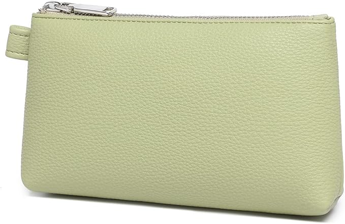 PU Leather Makeup Simple and Convenient Handbag Small Exquisite Storage Bag (PU/Sage Green)