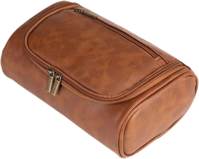 Personalized Small Toiletry Bag for Men,Minimalist Travel Toiletry Organizer Dopp Kit Water-resistant Shaving Bag for Travel Essentials,Travel Gifts For Men Unique