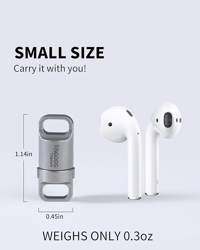 Titanium Quick Release Keychain, Strong Magnetic Keychain for Car Keys, 360 ° Rotatable, Safely Lock, Rust-Proof
