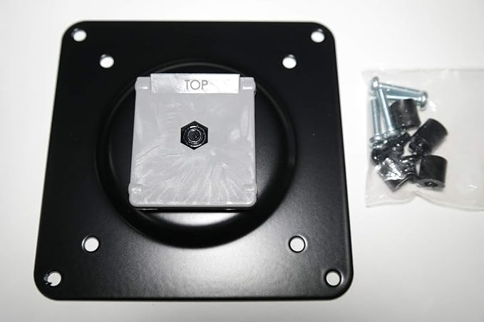 Generic for Human Scale Black Quickstand lite VESA Plate Monitor Mount for mounting Screen M8 M2 M-Flex with Screws 2407541014BL1, Black